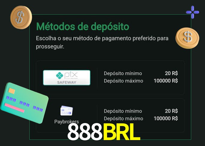 O cassino 888BRL oferece uma grande variedade de métodos de pagamento